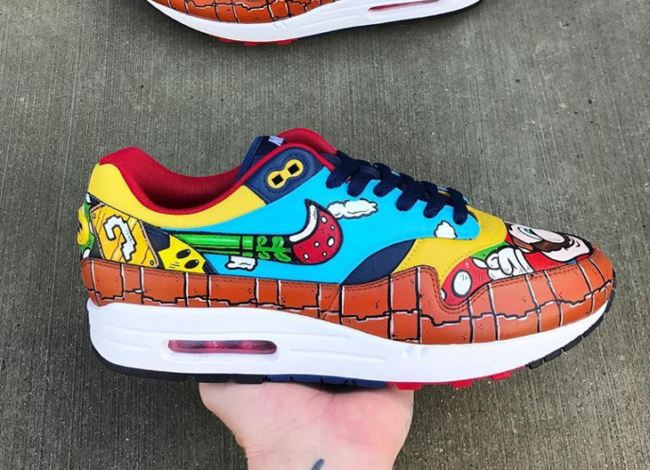 chaussure-nike-air-max-1-customisée-super-mario-bros (couv)