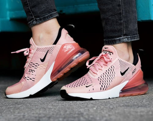 nike 270 bleu et rose