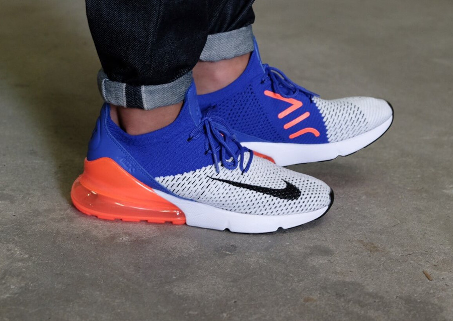 nike air max 270 flyknit racer blue