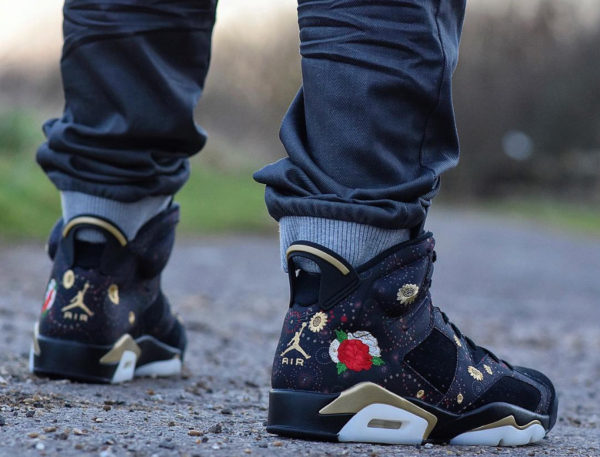 jordan 6 chinese new year on feet