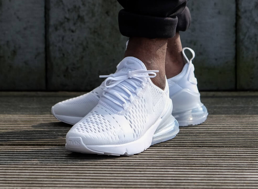 air max 270 white on feet