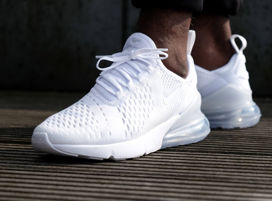 nike women's air max 270 triple white