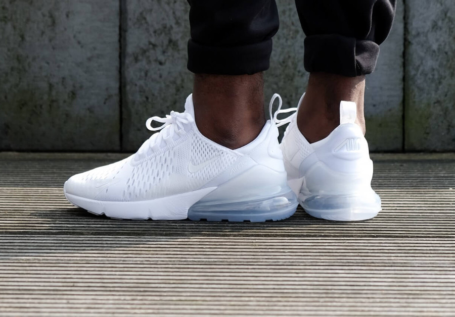 nike 270 white on feet