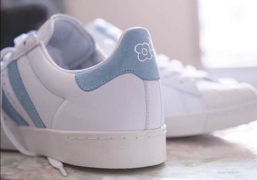 adidas superstar fleur bleu