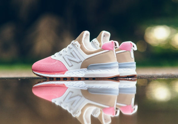 new balance 574 sport hemp with dusted peach