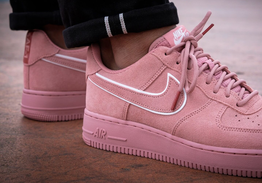 nike air force 1 suede rose