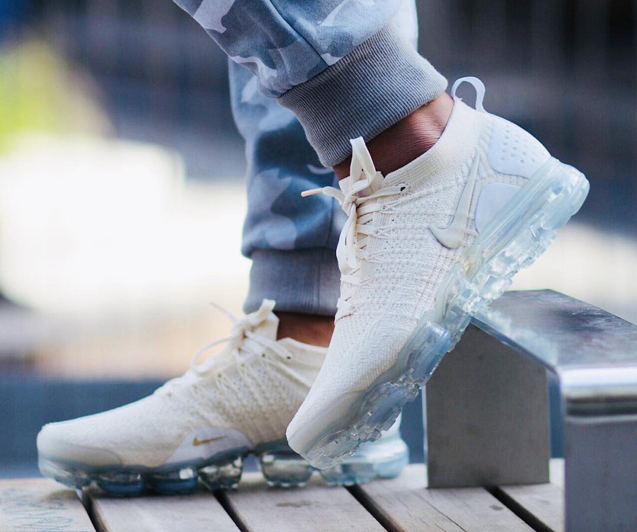 nike air vapormax flyknit femme beige