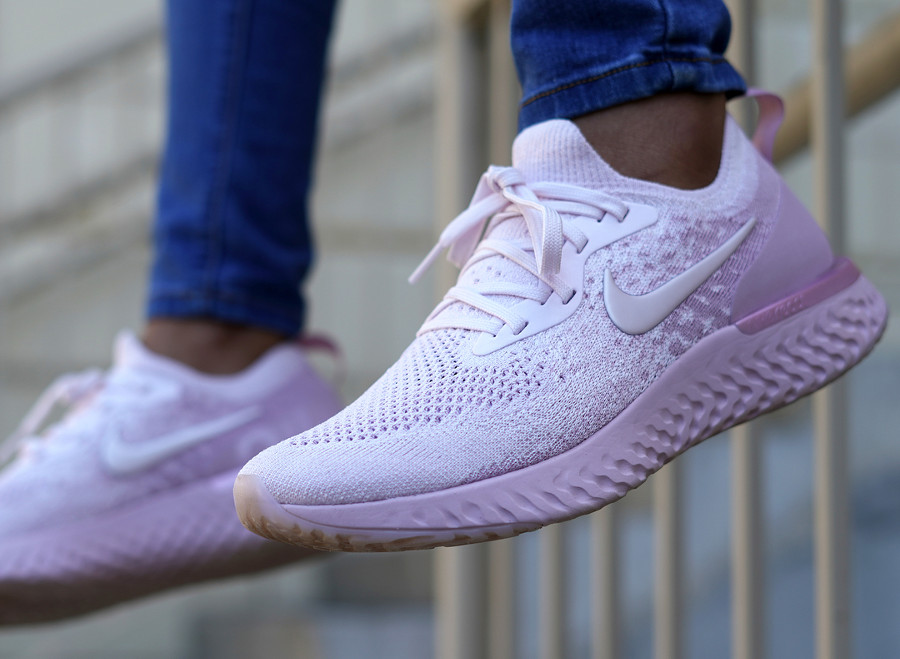 Nike Epic React Boost Flyknit Rose Pearl Pink