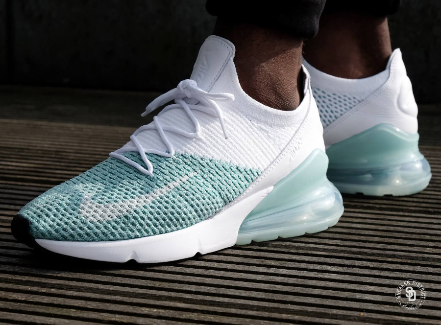 nike air max 270 flyknit igloo women's shoe