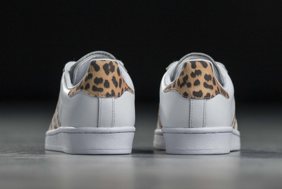 adidas superstar leopard femme