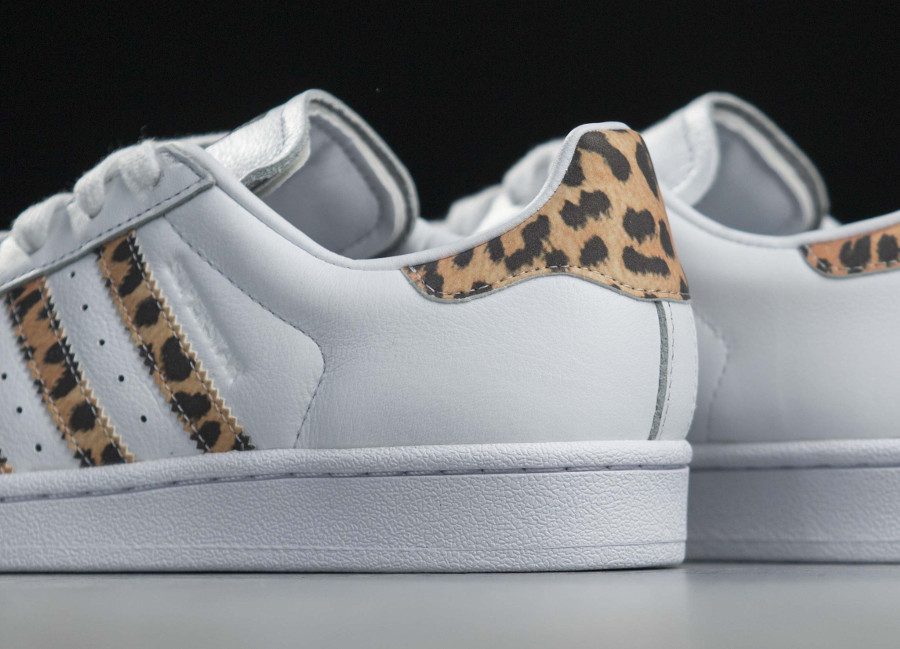 adidas superstar leopard femme