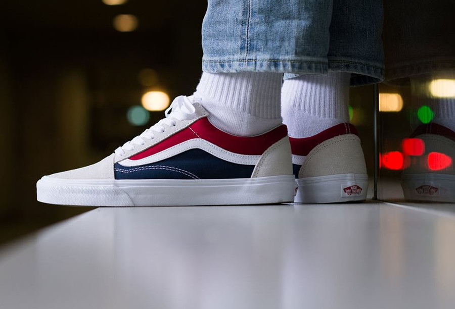 vans old skool retro block on feet