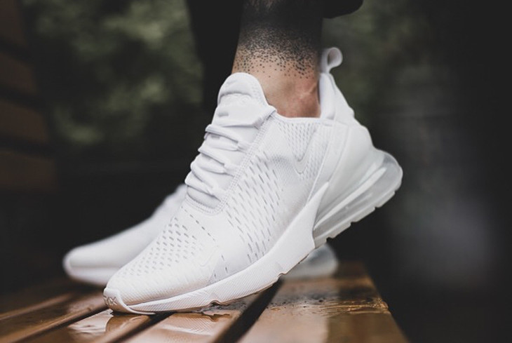 nike women's air max 270 triple white