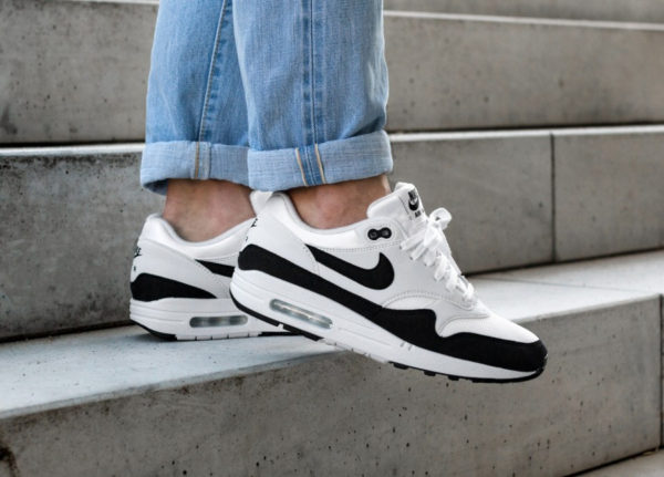 Auroch Cokes gesprek Review] Nike Air Max 1 Suede & Mesh 'White Black' 2018 (femme)