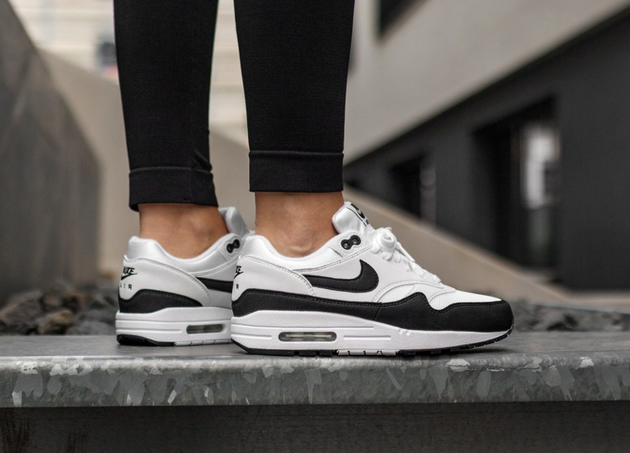 Auroch Cokes gesprek Review] Nike Air Max 1 Suede & Mesh 'White Black' 2018 (femme)