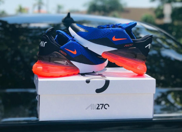 air max 270 bleu rouge