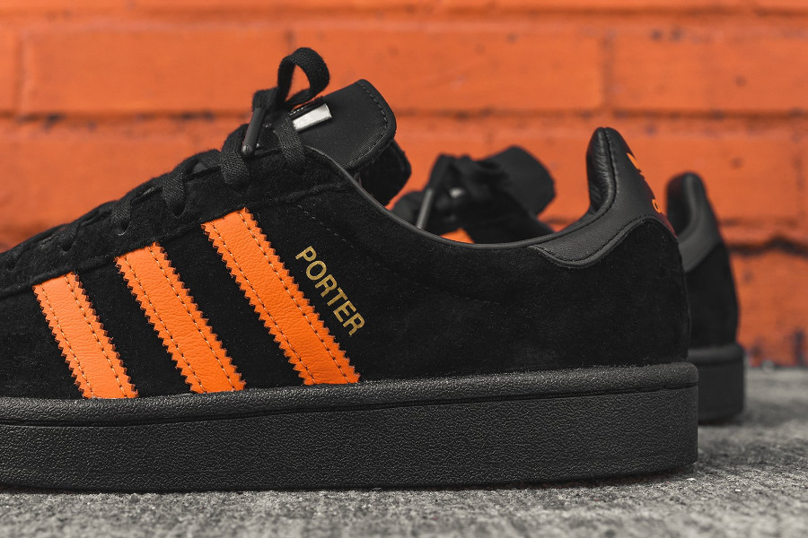 basket adidas noir et orange