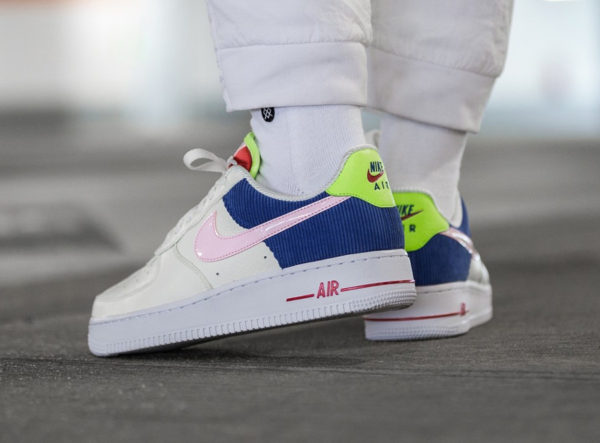 pink corduroy air force 1