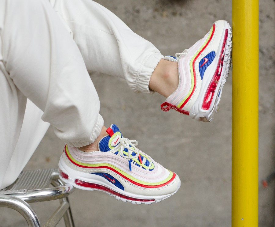 air max 97 corduroy on feet