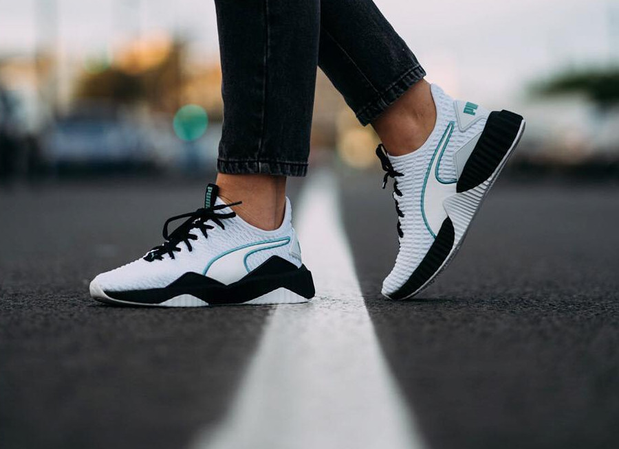 puma defy blanche