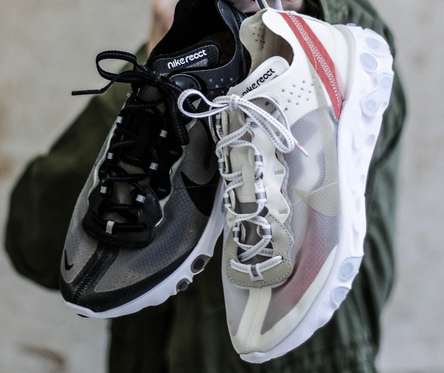 Nike react element 87 outlet femme gris