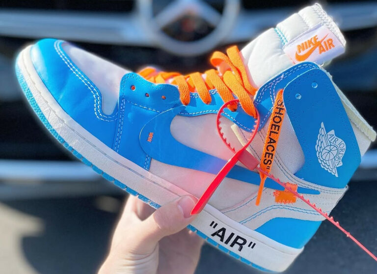 Off White x Air Jordan 1 UNC (couv)