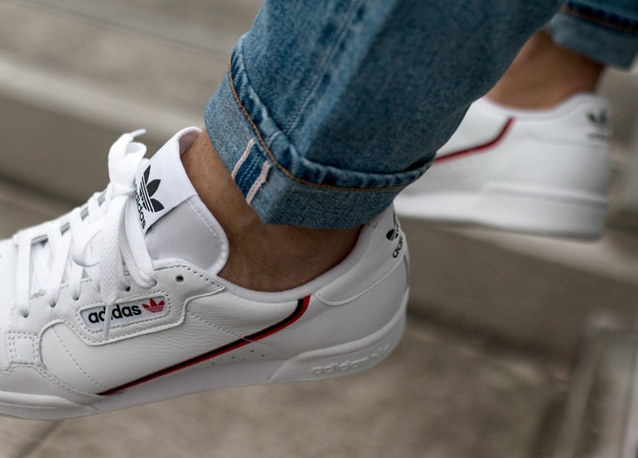 adidas continental blanche homme