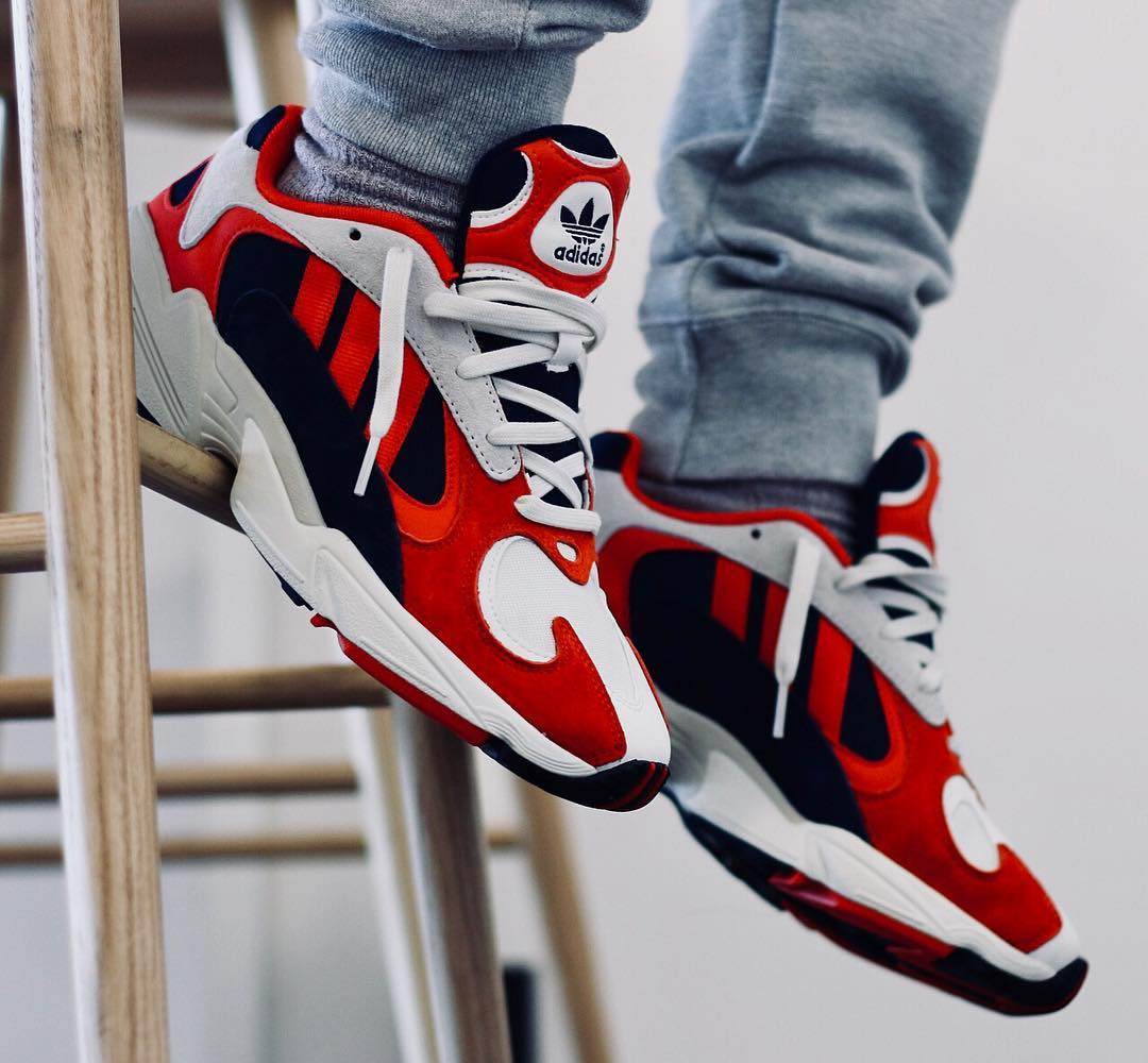 adidas yung 1 red navy