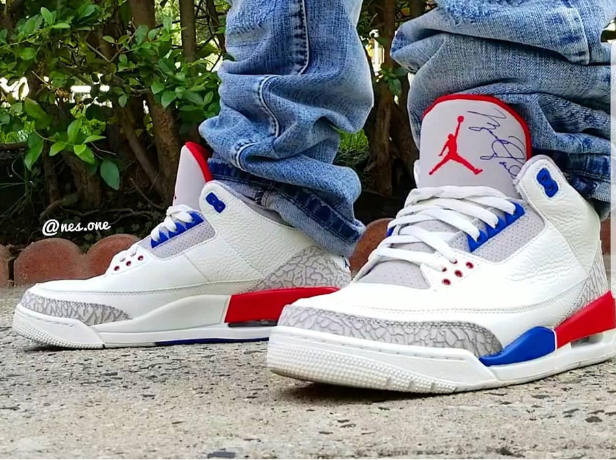 Air jordan 3 international flight on feet cheap