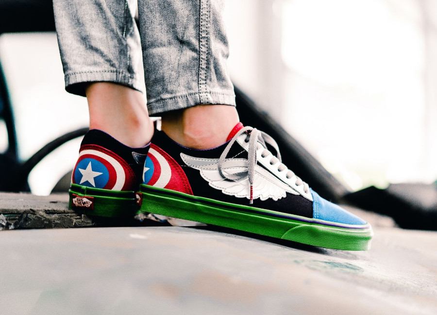 basket vans marvel