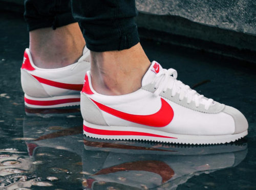 cortez homme blanche et rouge