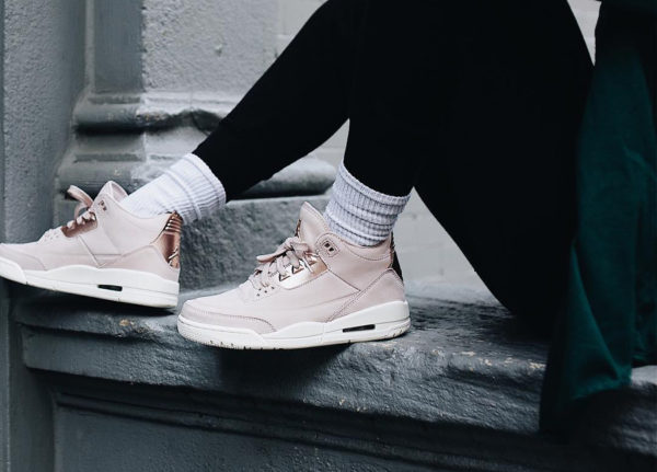 rose gold jordan 3