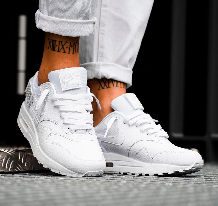 Air max bianche online tela