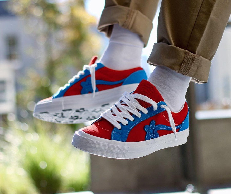 converse rouge et bleu