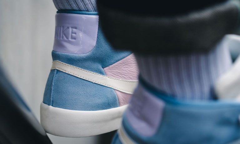 nike blazer royal easter on feet