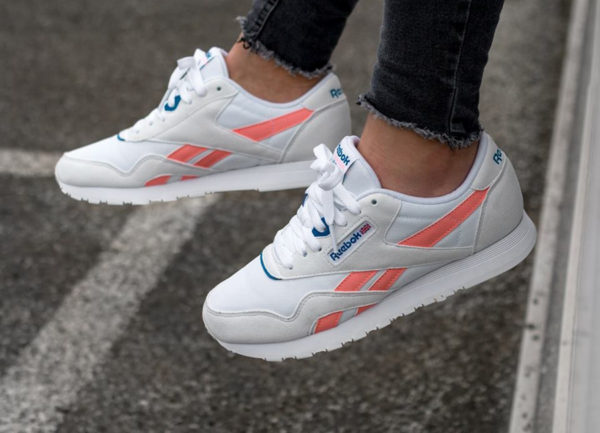 reebok bleu et rose