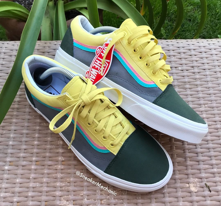 vans old skool vert d'eau