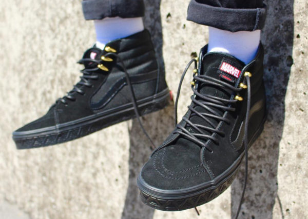 vans sk8 hi black gold