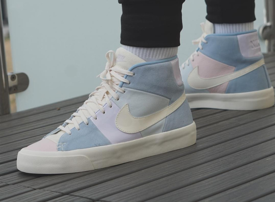 nike blazer royal easter on feet