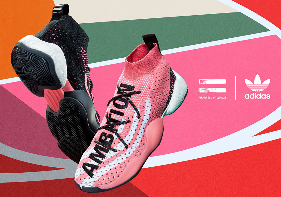 Pharrell Williams x Adidas BYW LVL 'Solar & Chalk Pink'