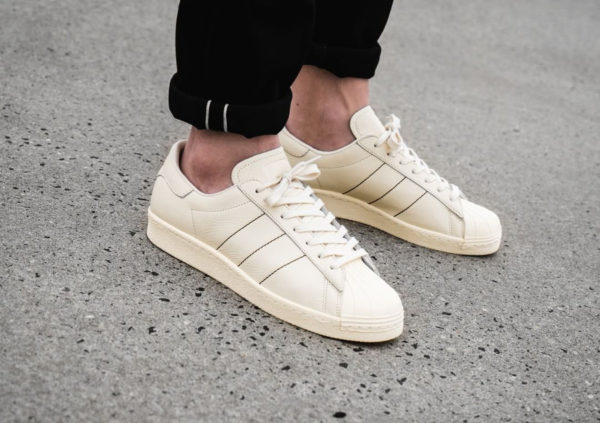 superstar blanche et beige