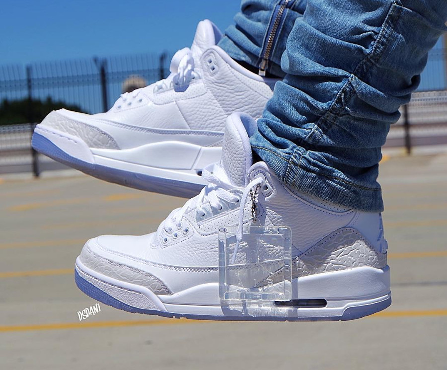 jordan retro 3 blanche