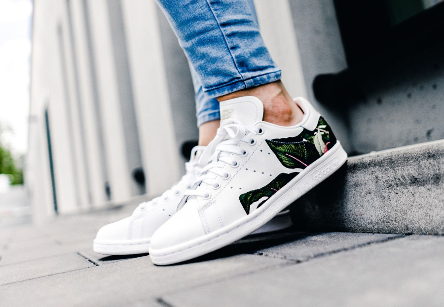 stan smith femme feuille