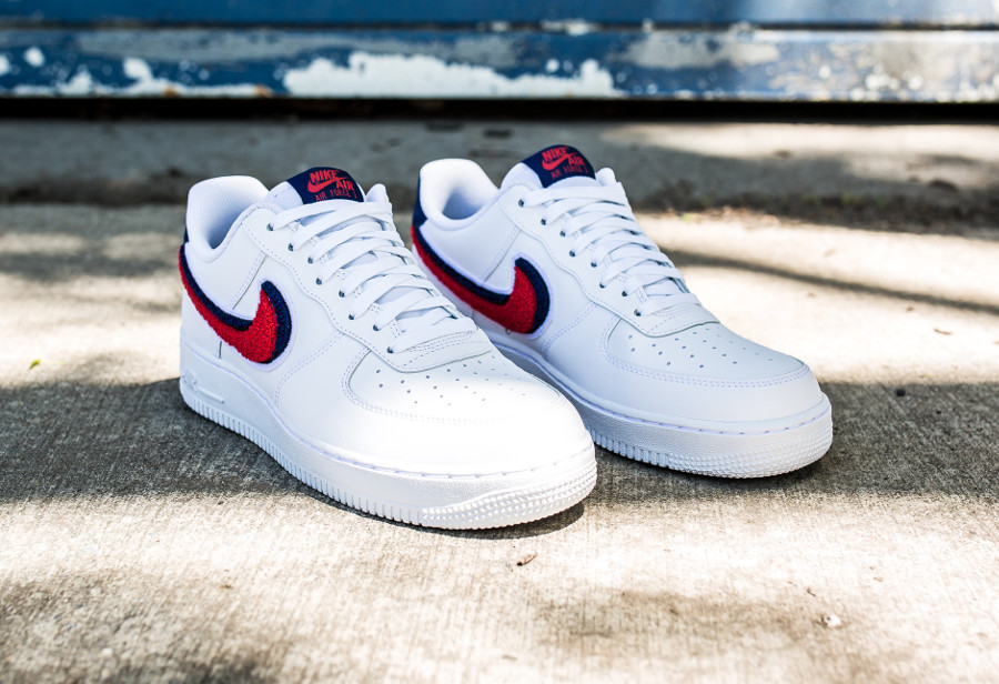 Nike Air Force 1 '07 LV8 White/University Red-Blue Void - 823511-106