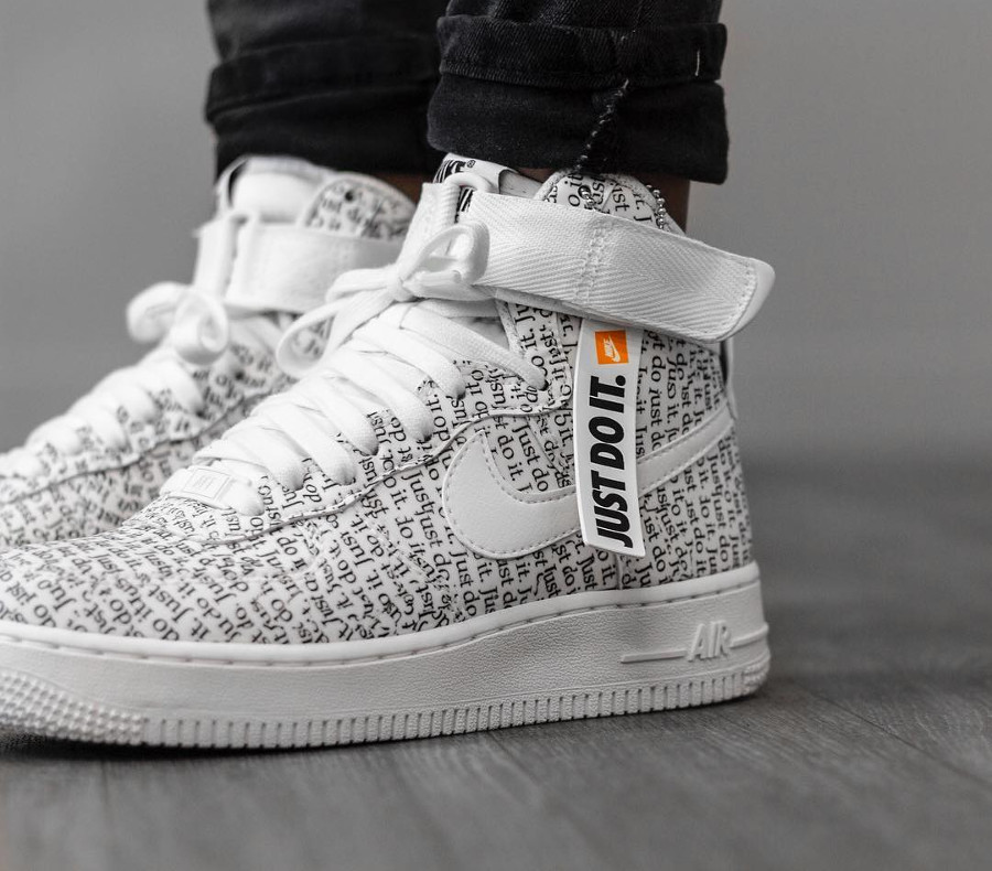 Nike Air Force 1 High LX JDI Just Do It Allover Print