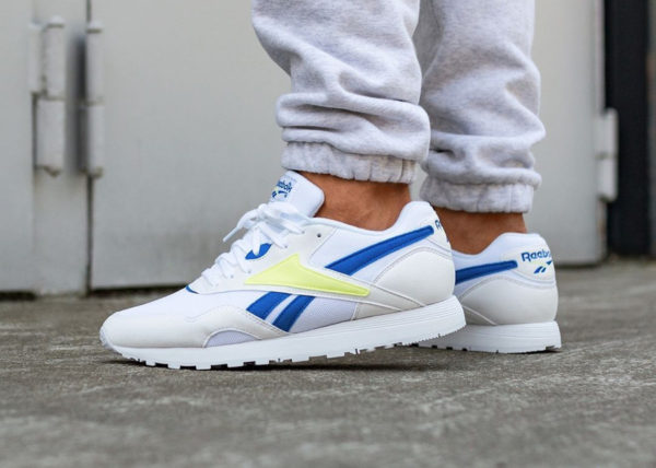 reebok bleu jaune