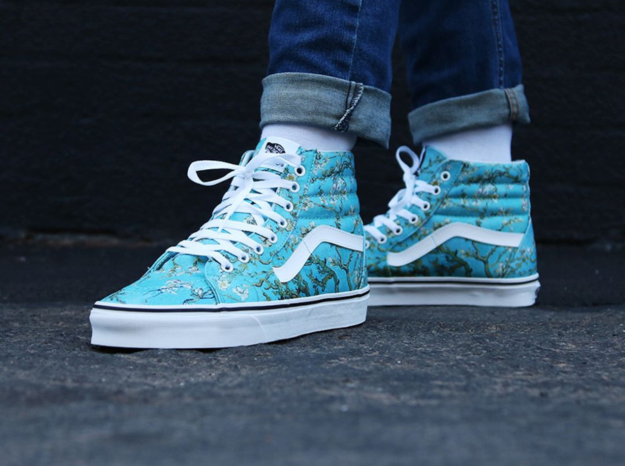 chaussures vans x van gogh museum sk8 hi