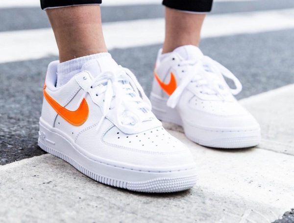 nike air force 1 white total orange