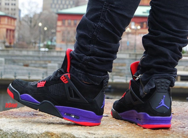 Comment acheter la Air Jordan 4 IV Retro NRG Raptors Black Court Purple Red  ?