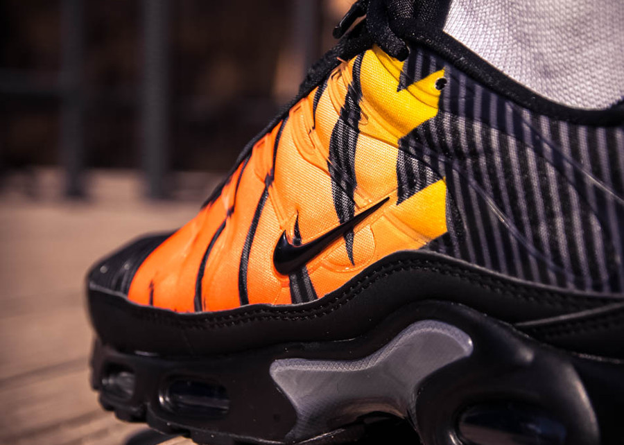 Que vaut la Nike Air Max Plus TN SE Requin Stripes Black Orange
